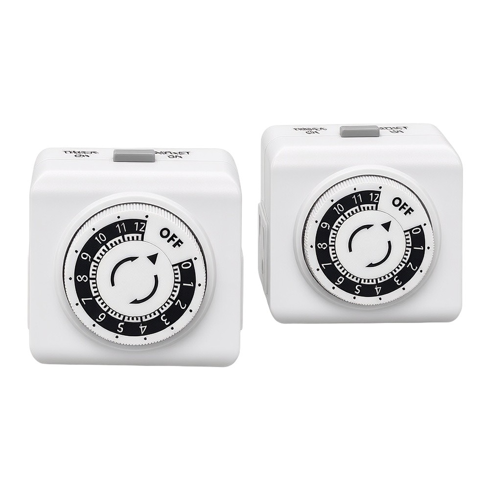 ชุด 2 ชิ้น ปลั๊กตั้งเวลาแบบกลไ - Timer Dual Outlet บทวิจารณ์และราคา